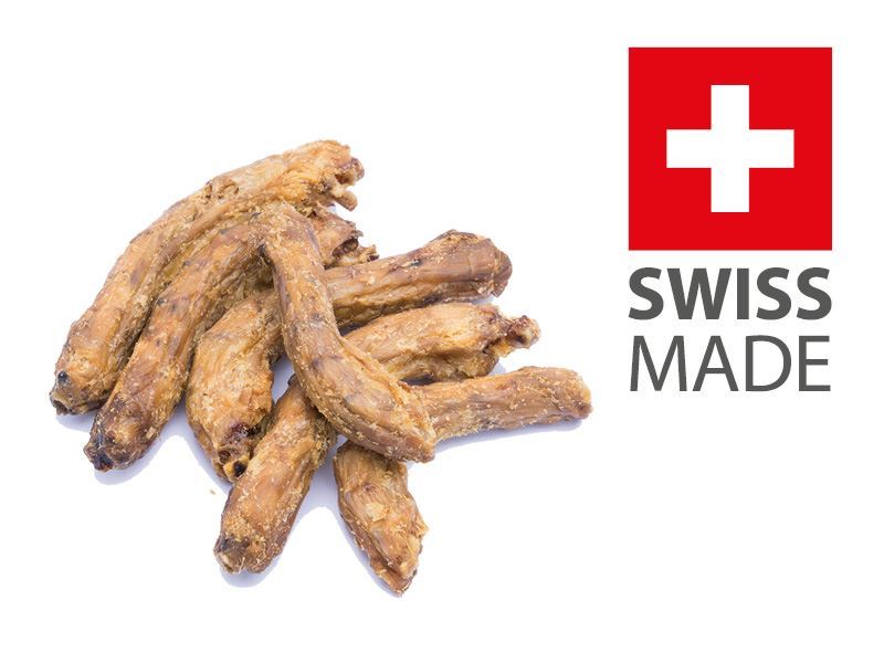 Hühnerhälse von Schweizer Hühnern